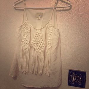 Crochet fringe boho tank